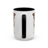15oz Funny Russell Terrier Mug, Black, back view