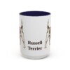15oz Russell Terrier Mug, Navy, front view
