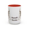 15oz Russell Terrier Mug, Red, front view