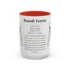 15oz Russell Terrier Mug, Red, front view