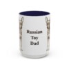 15oz-russian-toy-mug-dad-navy 15oz Russian Toy Dog Dad Mug, Navy, front view