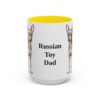 15oz-russian-toy-mug-dad-yellow 15oz Russian Toy Dog Dad Mug, Yellow, front view