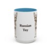15oz Russian Toy Mug, Light Blue, front view