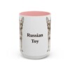 15oz Russian Toy Mug, Pink, front view