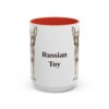 15oz Russian Toy Mug, Red, front view