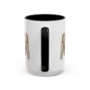 15oz Russian Tsvetnaya Bolonka Dog Dad Mug, Black, back view