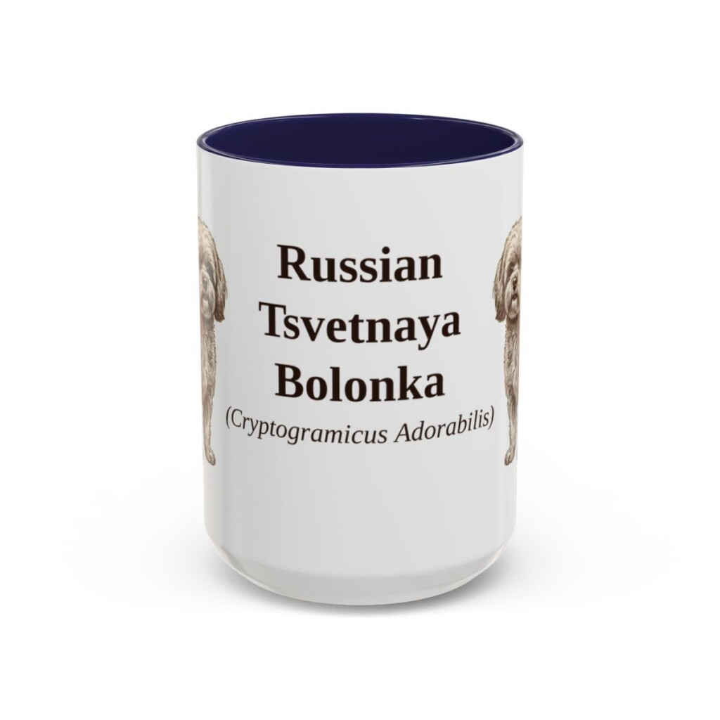 15oz-russian-tsvetnaya-bolonka-mug-latin-navy 15oz Russian Tsvetnaya Bolonka Latin Mug, Navy, front view