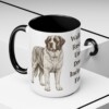 15oz-saint-bernard-mug-humor-black-context-2 15oz Funny Saint Bernard Mug, Black, lifestyle photo