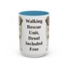 15oz-saint-bernard-mug-humor-light-blue 15oz Funny Saint Bernard Mug, Light Blue, front view