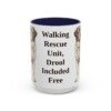 15oz-saint-bernard-mug-humor-navy 15oz Funny Saint Bernard Mug, Navy, front view