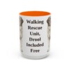 15oz-saint-bernard-mug-humor-orange 15oz Funny Saint Bernard Mug, Orange, front view