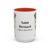 15oz-saint-bernard-mug-latin-red 15oz Saint Bernard Latin Mug, Red, front view