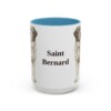 15oz Saint Bernard Mug, Light Blue, front view
