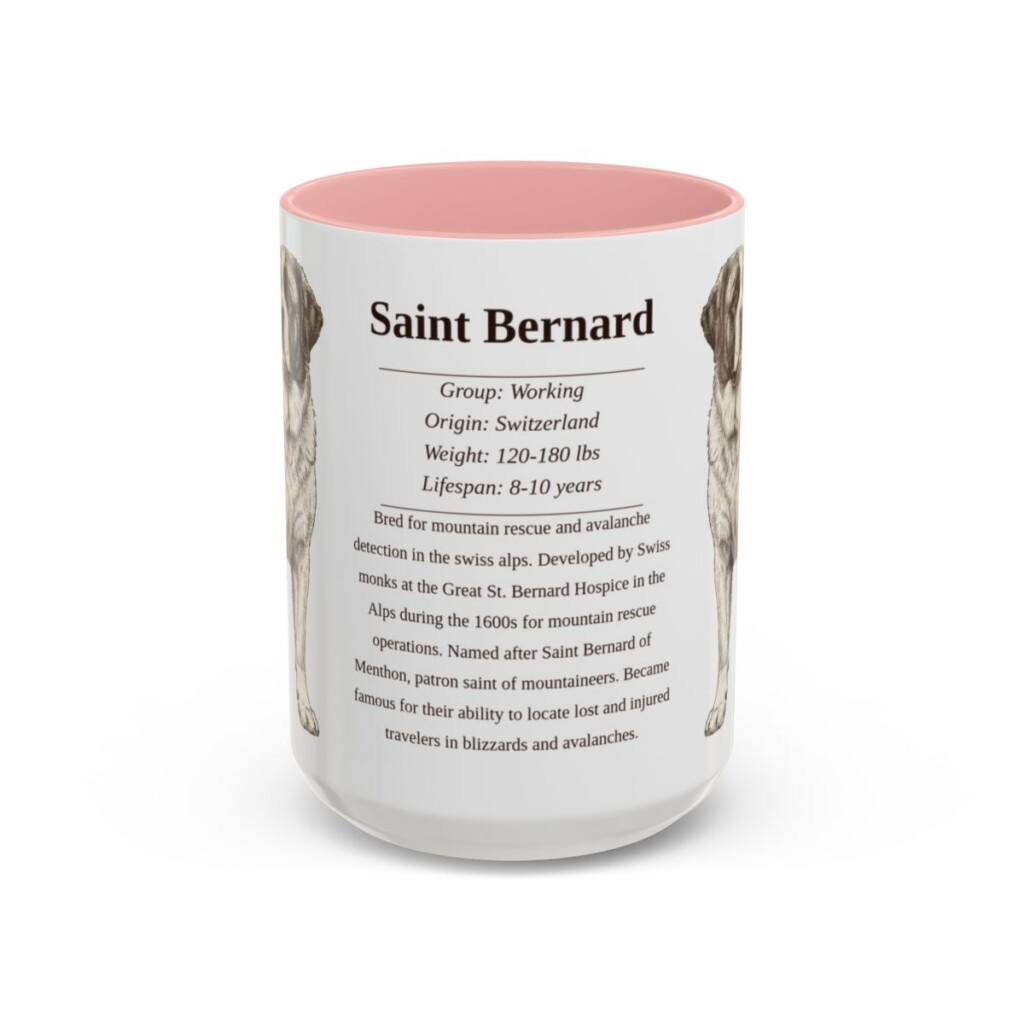 15oz-saint-bernard-mug-writeup-pink 15oz Saint Bernard Mug, Pink, front view