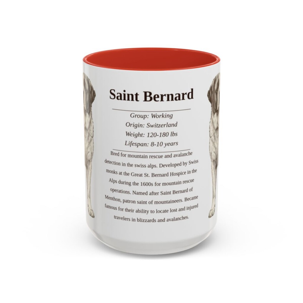 15oz-saint-bernard-mug-writeup-red 15oz Saint Bernard Mug, Red, front view
