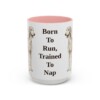 15oz-saluki-mug-humor-pink 15oz Funny Saluki Mug, Pink, front view