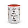15oz-saluki-mug-humor-red 15oz Funny Saluki Mug, Red, front view