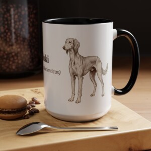 15oz-saluki-mug-latin-black 15oz Saluki Latin Mug, Black, lifestyle photo