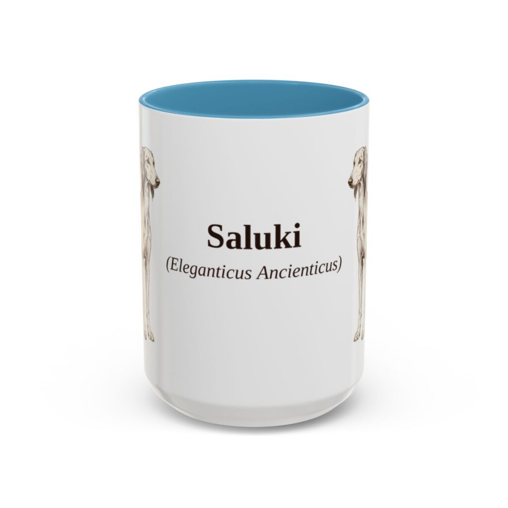 15oz-saluki-mug-latin-light-blue 15oz Saluki Latin Mug, Light Blue, front view