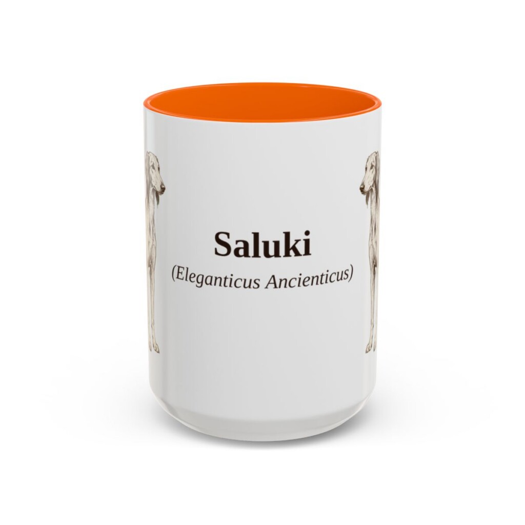 15oz-saluki-mug-latin-orange 15oz Saluki Latin Mug, Orange, front view