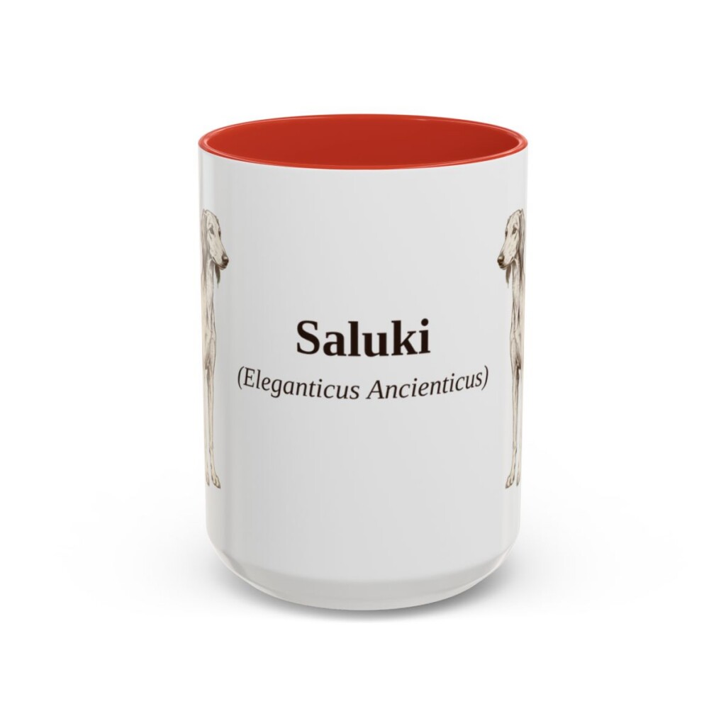 15oz-saluki-mug-latin-red 15oz Saluki Latin Mug, Red, front view