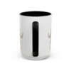 15oz Saluki Dog Mom Mug, Black, back view