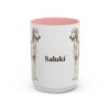 15oz Saluki Mug, Pink, front view