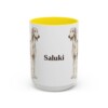 15oz Saluki Mug, Yellow, front view