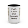 15oz-samoyed-mug-humor-black-front 15oz Funny Samoyed Mug, Black, front view