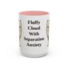 15oz-samoyed-mug-humor-pink 15oz Funny Samoyed Mug, Pink, front view