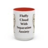 15oz-samoyed-mug-humor-red 15oz Funny Samoyed Mug, Red, front view