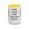 15oz-samoyed-mug-humor-yellow 15oz Funny Samoyed Mug, Yellow, front view