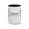 15oz-samoyed-mug-latin-black-front 15oz Samoyed Latin Mug, Black, front view