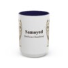 15oz-samoyed-mug-latin-navy 15oz Samoyed Latin Mug, Navy, front view