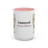 15oz-samoyed-mug-latin-pink 15oz Samoyed Latin Mug, Pink, front view