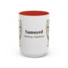 15oz-samoyed-mug-latin-red 15oz Samoyed Latin Mug, Red, front view