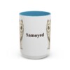 15oz Samoyed Mug, Light Blue, front view