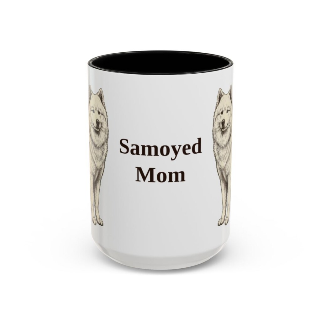 15oz samoyed mug, Black