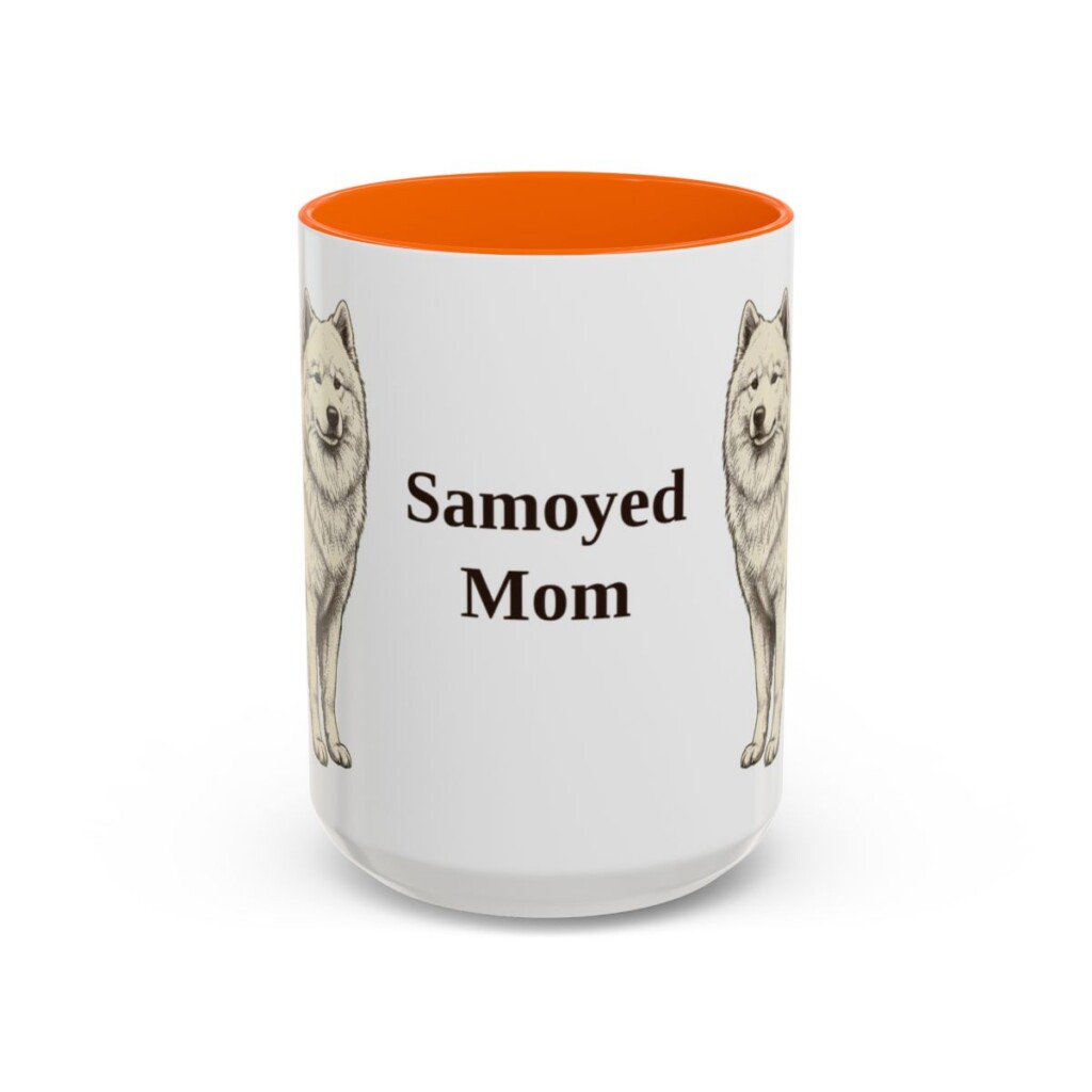 15oz samoyed mug, Orange
