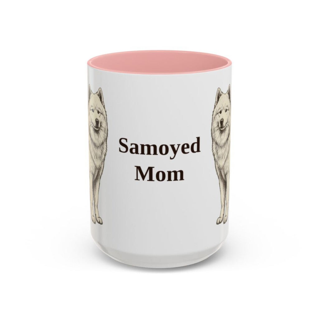 15oz samoyed mug, Pink
