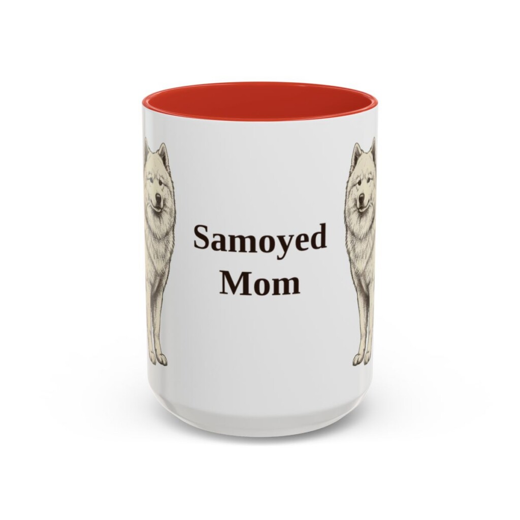 15oz samoyed mug, Red