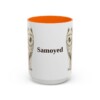 15oz Samoyed Mug, Orange, front view