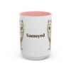 15oz Samoyed Mug, Pink, front view