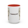 15oz Samoyed Mug, Red, front view