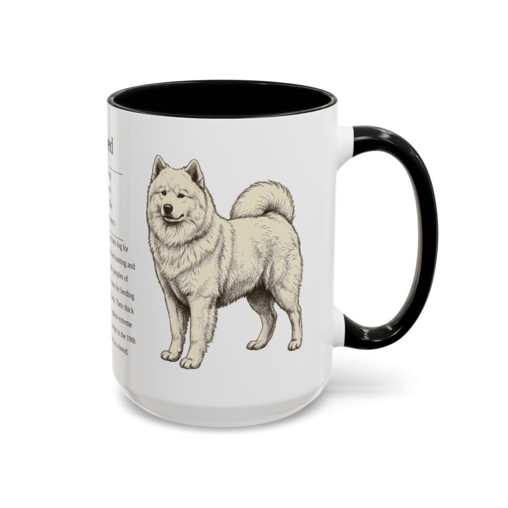 15oz samoyed mug, Black