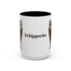 15oz Schipperke Mug, Black, front view