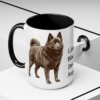 15oz Funny Schipperke Mug, Black, lifestyle photo