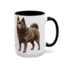 15oz Funny Schipperke Mug, Black, right side view
