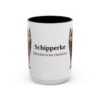 15oz Schipperke Latin Mug, Black, front view