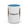 15oz Schipperke Mug, Light Blue, front view